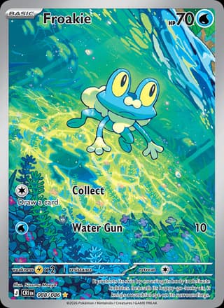 Froakie illustration rare from Chaos Rising