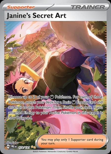 Janine's Secret Art special illustration rare from Prismatic Evolutions