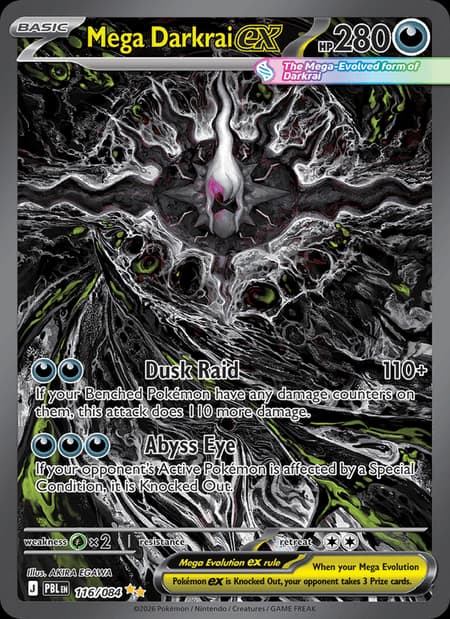 Mega Darkrai ex special illustration rare from Pitch Black