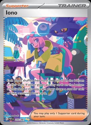 Iono special illustration rare from Paldean Fates
